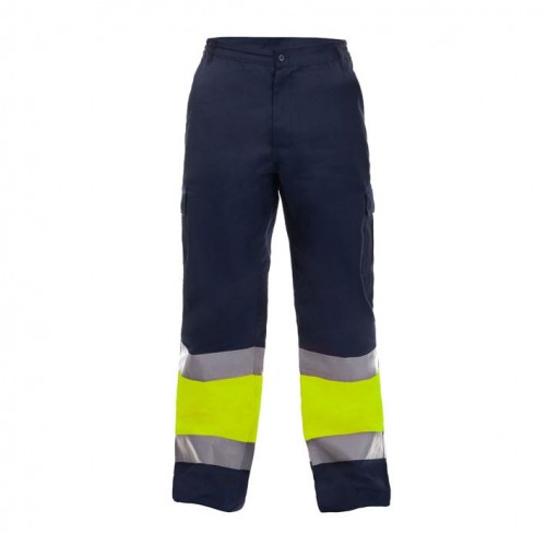 PANTALON DOVER HV TROUSERS YELLOW-NAVY