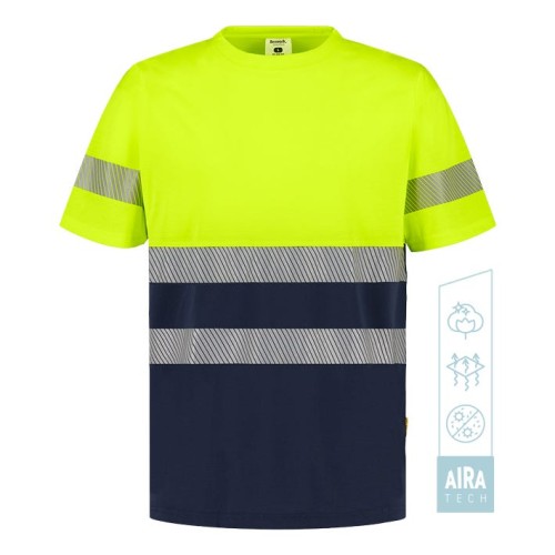 CAMISETA GLAM HV YELLOW-NAVY