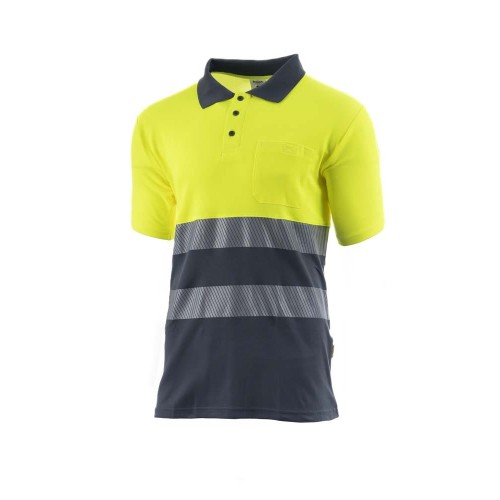 POLO JAZZ HV YELLOW-NAVY