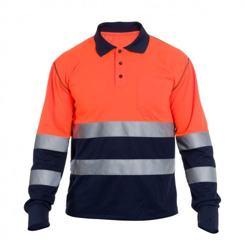 POLO JUDE HV ORANGE-NAVY