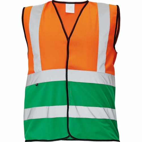 CHALECO LYNX DUO VEST ORANGE-GREEN