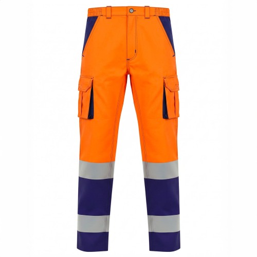 PANTALON MAGIC HV ORANGE-NAVY