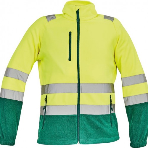 POLAR SEVILLA HV FLEECE JACKET YELLOW-GREEN