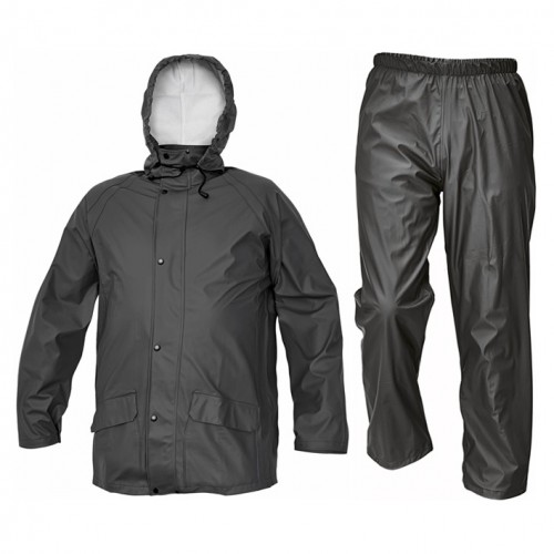 TRAJE SIRET PU RAINSUIT BLACK