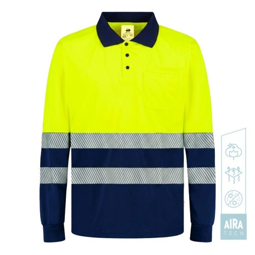 POLO SOUL HV YELLOW-NAVY