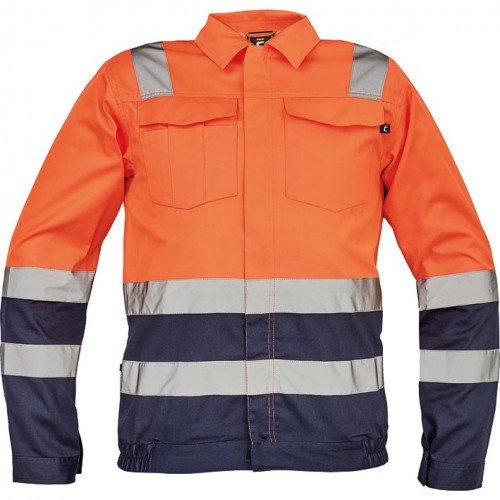 CHAQUETA VALENCIA HV JACKET ORANGE-NAVY