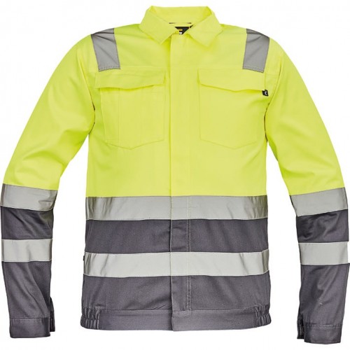 CHAQUETA VALENCIA HV JACKET YELLOW-GREY