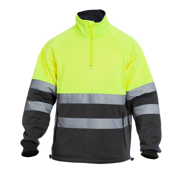 SUDADERA CHILL HV YELLOW/GREY