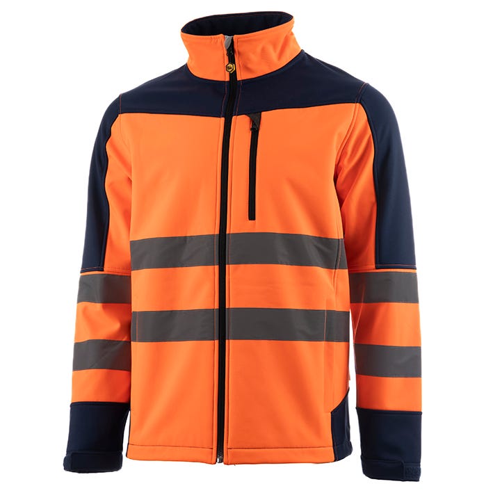 SOFTSHELL ECLIPSE HV ORANGE-NAVY