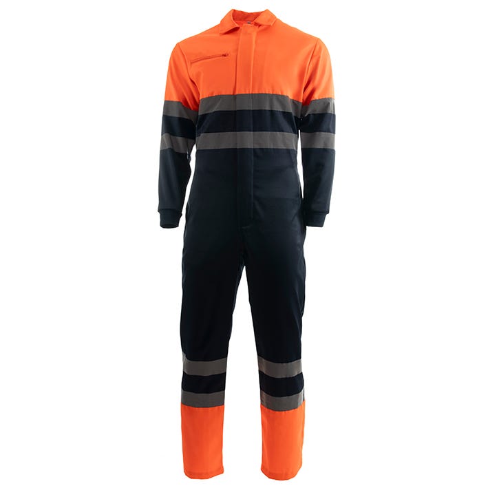 BUZO JUMP HV ORANGE-NAVY