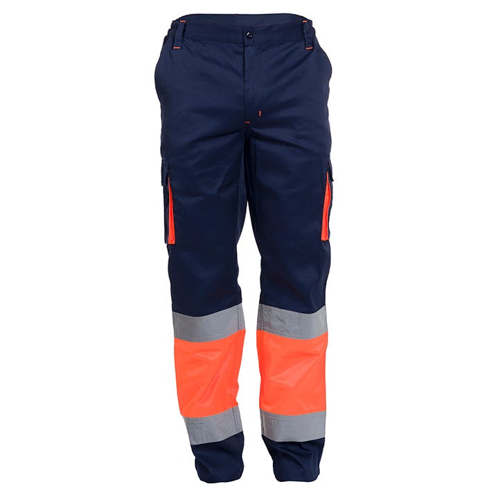 PANTALON LEGEND HV ORANGE-NAVY