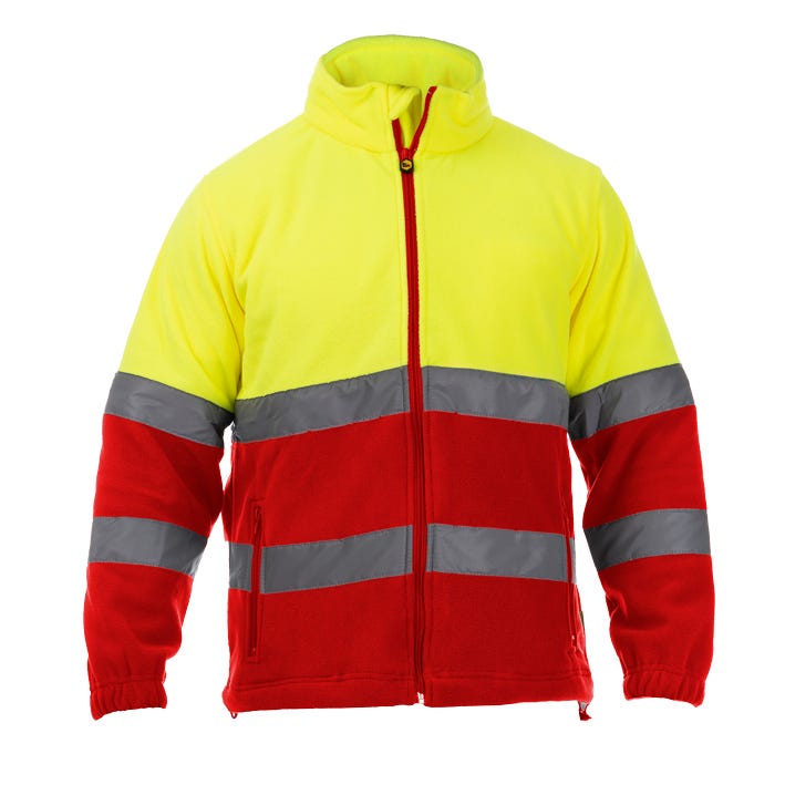 POLAR PLANET HV POLAR FLEECE YELLOW-RED