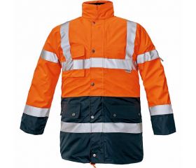 PARKA BI ROAD JACKET HV ORANGE-NAVY