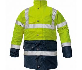 PARKA BI ROAD JACKET HV YELLOW-NAVY