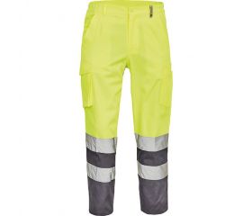 PANTALÓN BURGOS HV TROUSERS YELLOW-GREY