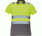 POLO CADIZ HV POLO-SHIRT YELLOW-GREY