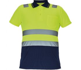 POLO CADIZ HV POLO-SHIRT YELLOW-NAVY