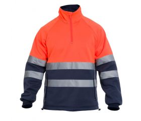 SUDADERA CHILL HV ORANGE-NAVY