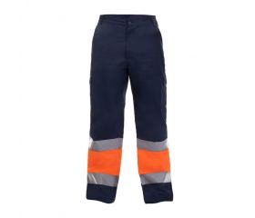 PANTALON DOVER HV TROUSERS ORANGE-NAVY