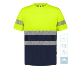 CAMISETA GLAM HV YELLOW-NAVY