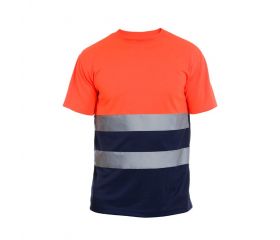 CAMISETA HILL HV ORANGE-NAVY