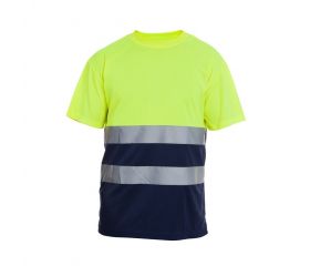 CAMISETA HILL HV YELLOW-NAVY