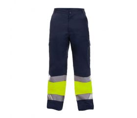 PANTALON KIRK HV WINTER TROUSERS YELLOW-NAVY