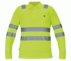 POLO LUGO HV POLOSHIRT LONG SLEEVE YELLOW