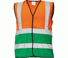 CHALECO LYNX DUO VEST ORANGE-GREEN