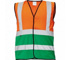 CHALECO LYNX DUO VEST ORANGE-GREEN