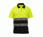 POLO ROCK HV POLO SS YELLOW-BLACK