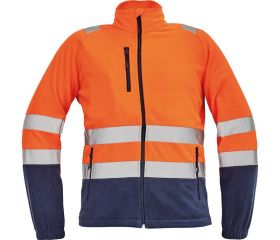 POLAR SEVILLA HV FLEECE JACKET ORANGE-NAVY