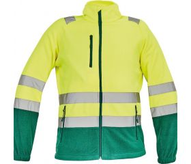 POLAR SEVILLA HV FLEECE JACKET YELLOW-GREEN