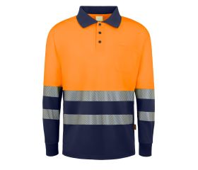 POLO SPIN HV ORANGE/NAVY