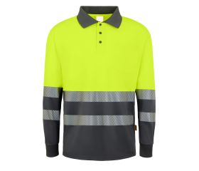 POLO SPIN HV YELLOW/GREY