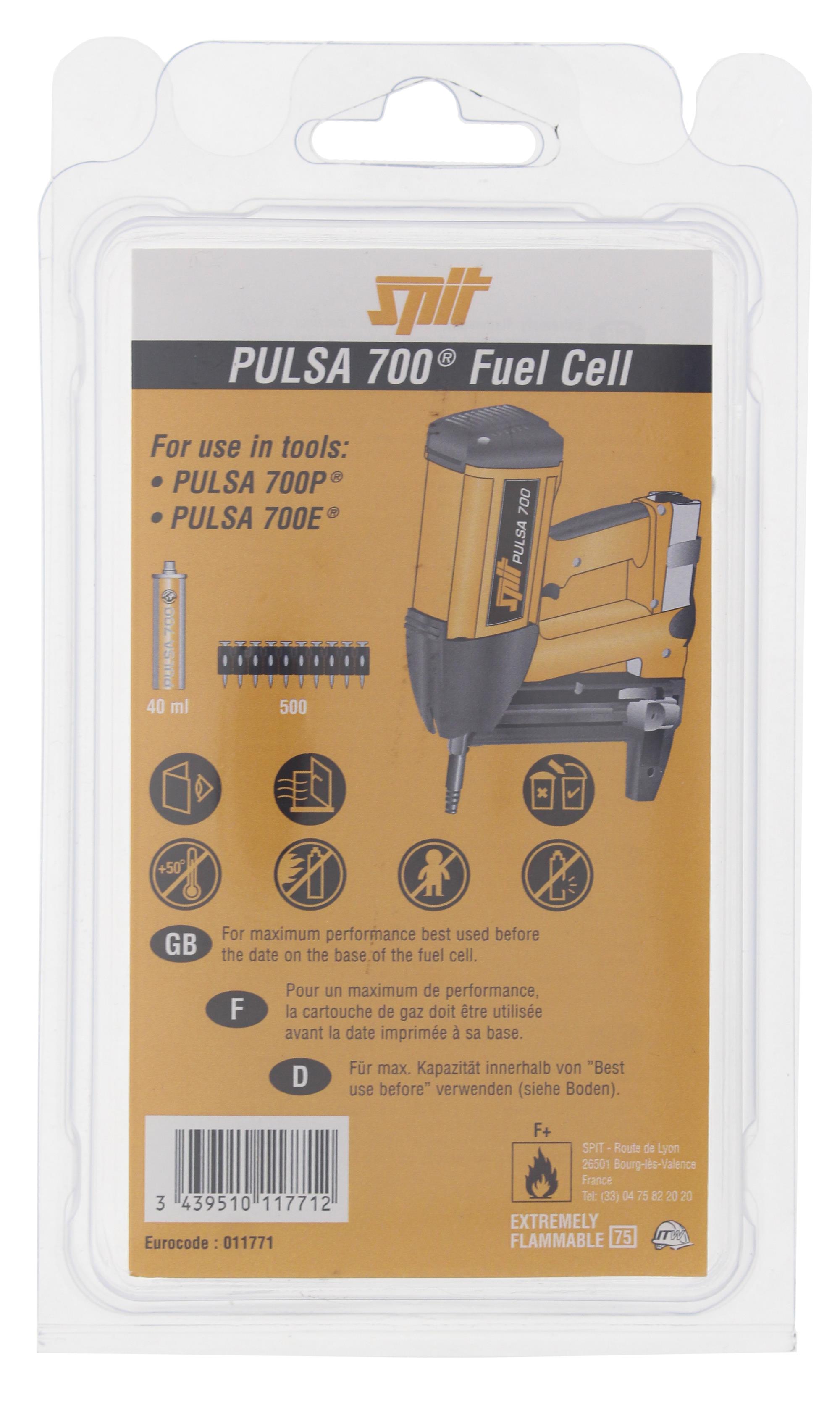 Cartucho de gas PULSA 700