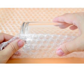 Plastico de burbuja transparente