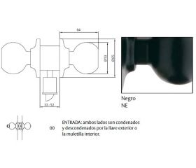 CERRADURA 2900 70NE TESA