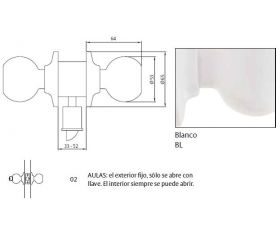 CERRADURA 2902 70BL TESA