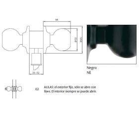 CERRADURA 2902 70NE TESA