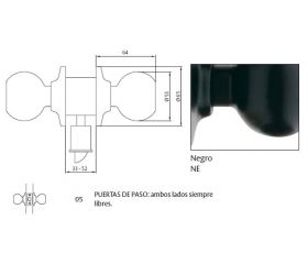 CERRADURA 2905 60NE TESA