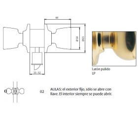 CERRADURA 3502 70LP TESA