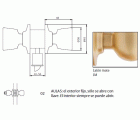 CERRADURA 3502 70LM CAMBIABLE TESA
