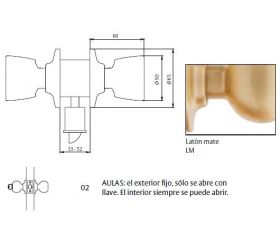 CERRADURA 3502 70LM CAMBIABLE TESA