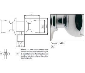 CERRADURA 2503 70CR TESA
