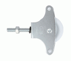 POLEA ROLDANA PLASTICO 40mm M6 C/TUERCA