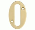 NUMERO LATON PULIDO 50mm Nº0