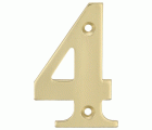 NUMERO LATON PULIDO 50mm Nº4
