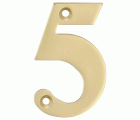 NUMERO LATON PULIDO 50mm Nº5
