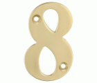 NUMERO LATON PULIDO 50mm Nº8